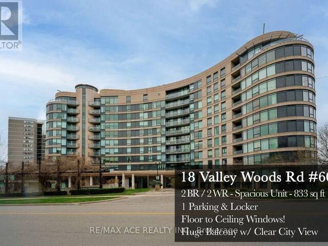 605 - 18 VALLEY WOODS ROAD Toronto Ontario, M3A 0A1 - 2 Bedrooms Condo For Sale