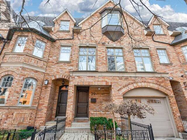 29 WEBSTER AVENUE Toronto Ontario, M5R 1N6 - 3 Bedrooms Home For Sale