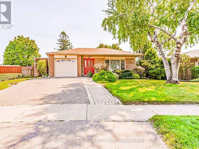 21 ABERDEEN CRESCENT Brampton Ontario, L6T 2P8 - 5 Bedrooms Home For Sale