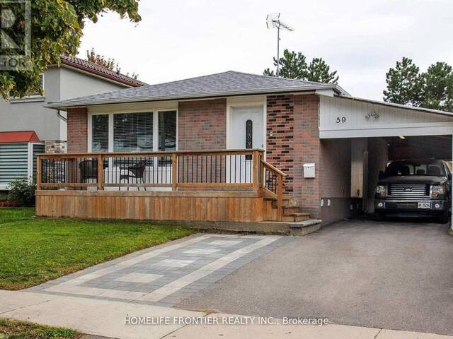 59 DOWSWELL DRIVE Toronto Ontario, M1B 1H5 - 5 Bedrooms Home For Sale