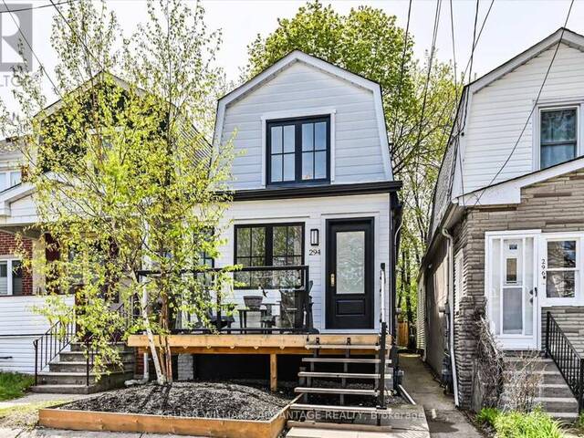 294 CEDARVALE AVENUE Toronto Ontario, M4C 4K4 - 2 Bedrooms Home For Sale