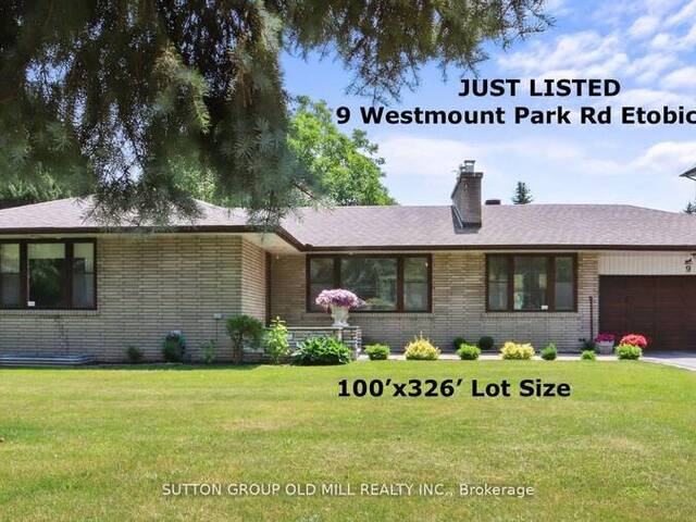 9 WESTMOUNT PARK ROAD Toronto Ontario, M9P 1R4 - 4 Bedrooms Home For Sale