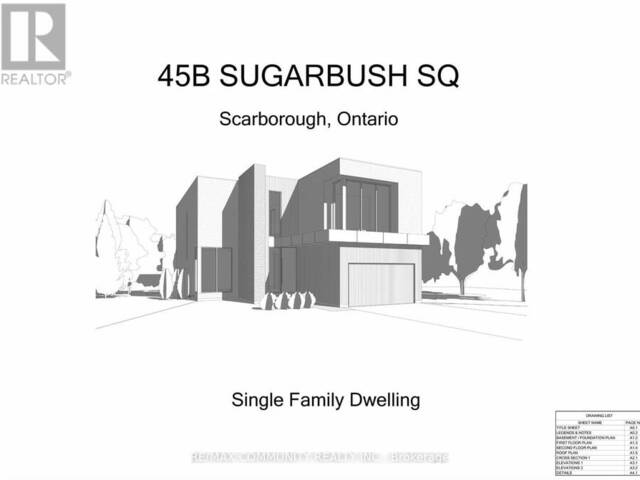 45B SUGARBUSH SQUARE Toronto Ontario, M1C 3M6 - Vacant Land For Sale