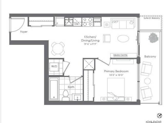 1801 - 260 MALTA AVENUE Brampton Ontario, L6Y 6L7 - 1 Bedroom Condo For Sale