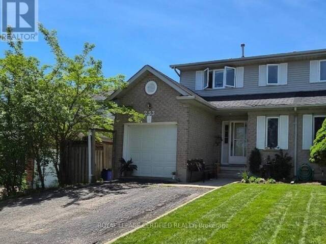 233 BENESFORT CRESCENT Kitchener Ontario, N2N 3B5 - 5 Bedrooms Home For Sale