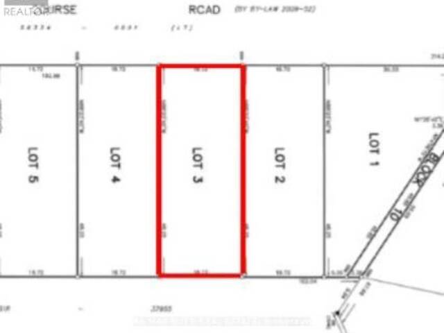 LOT 3 PLAN 51M1283 GOLF COURSE ROAD Wasaga Beach Ontario, L9Z 1S9 - Vacant Land For Sale