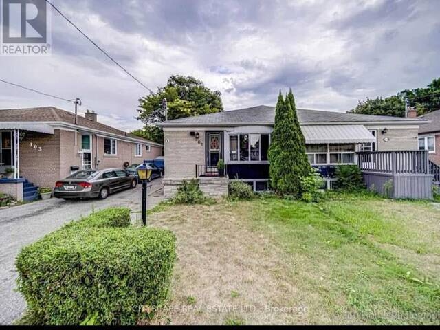 101 OVERTURE ROAD Toronto Ontario, M1E 2W3 - 3 Bedrooms Home For Sale