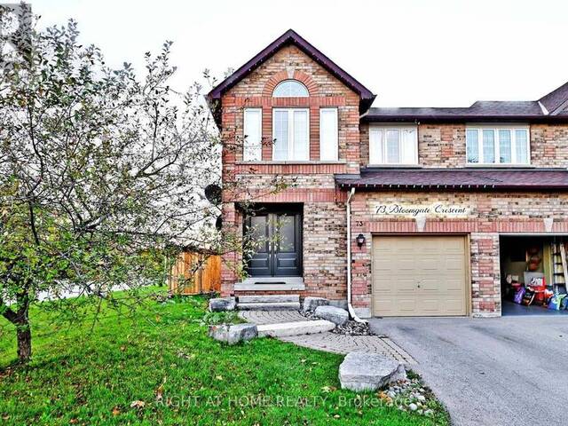 73 BLOOMGATE CRESCENT Richmond Hill Ontario, L4E 3Z1 - 3 Bedrooms Home For Sale