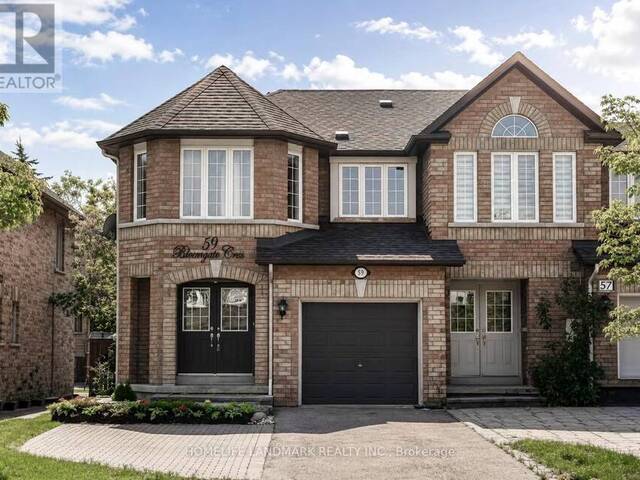 59 BLOOMGATE CRESCENT Richmond Hill Ontario, L4E 4E2 - 4 Bedrooms Home For Sale