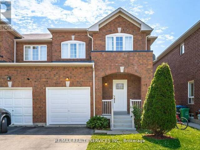 17 DAWES ROAD Brampton Ontario, L6X 0R8 - 4 Bedrooms Home For Sale