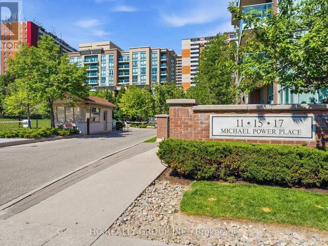 713 - 17 MICHAEL POWER PLACE Toronto Ontario, M9A 5G5 - 2 Bedrooms Condo For Sale