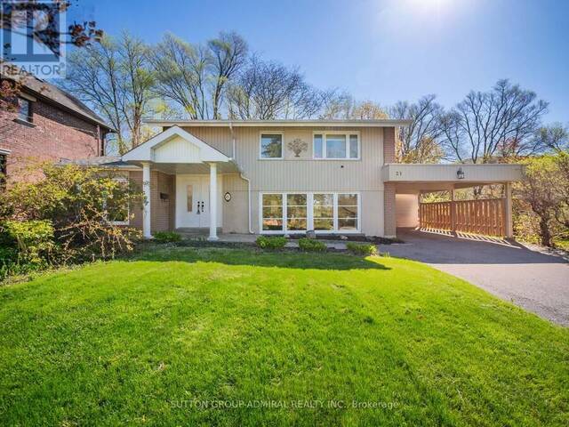 21 RIALTO DRIVE Toronto Ontario, M3A 2N7 - 3 Bedrooms Home For Sale