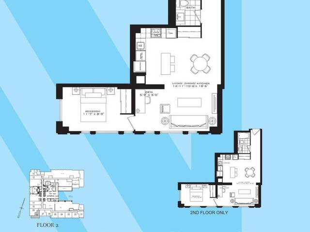 614 - 955 BAY STREET Toronto Ontario, M5S 0C6 - 2 Bedrooms Condo For Sale
