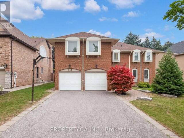 143 CAMBRIDGE CRESCENT Richmond Hill Ontario, L4C 6G1 - 5 Bedrooms Home For Sale