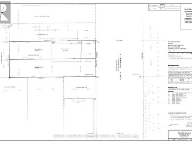 2G LUNNESS ROAD Toronto Ontario, M8W 4M3 - Vacant Land For Sale