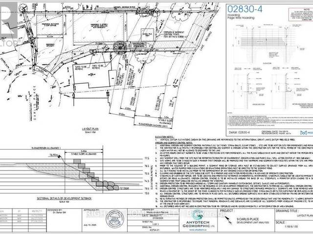 9 CARLIS PLACE Mississauga Ontario, L5G 1A8 - Waterfront Land For Sale