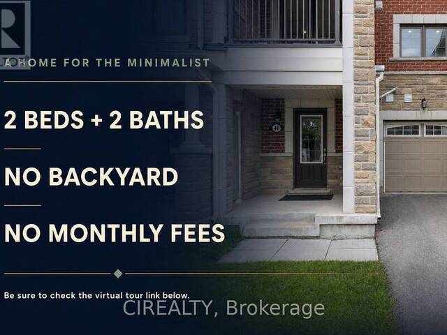 48 CASELY AVENUE Richmond Hill Ontario, L4S 0K3 - 2 Bedrooms Home For Sale