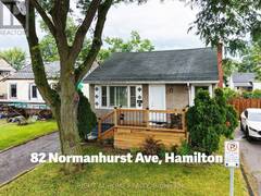 82 NORMANHURST AVENUE Hamilton Ontario, L8H 5M6