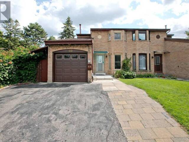 60 JAMES PARK SQUARE Toronto Ontario, M1V 2E6 - 4 Bedrooms Home For Sale