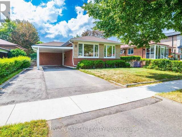 8 BAYBROOK CRESCENT Toronto Ontario, M1H 2R6 - 4 Bedrooms Home For Sale