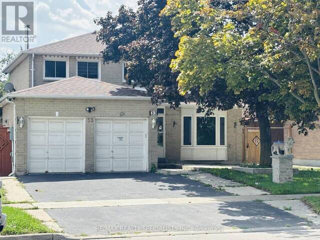 33 CHERRYTREE DRIVE Brampton Ontario, L6Y 3L7 - 6 Bedrooms Home For Sale