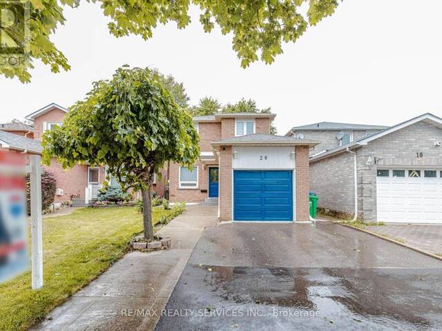 20 MURDOCH DRIVE Brampton Ontario, L6X 3Y2 - 4 Bedrooms Home For Sale