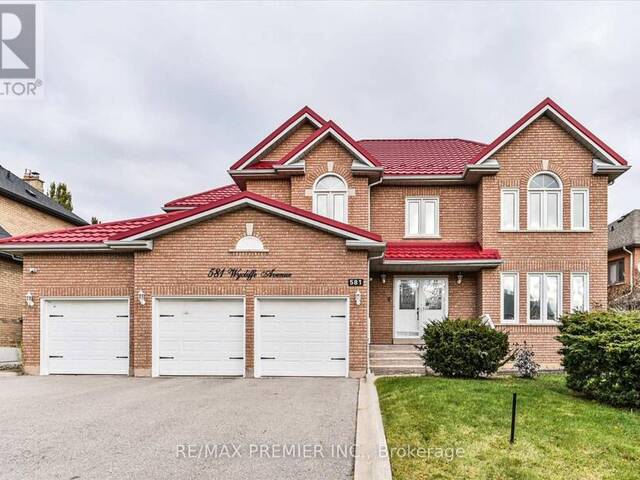 581 WYCLIFFE AVENUE Vaughan Ontario, L4L 8S8 - 5 Bedrooms Home For Sale