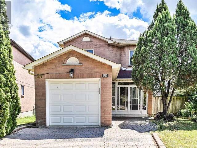 27 SAMANTHA CIRCLE Richmond Hill Ontario, L4B 2R7 - 5 Bedrooms Home For Sale