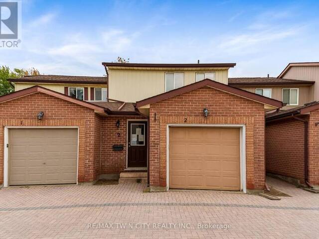 2 - 25 VALLEYVIEW ROAD Kitchener Ontario, N2E 1L5 - 3 Bedrooms Condo For Sale