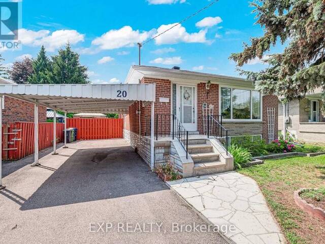 20 MARLENA DRIVE Toronto Ontario, M1E 2Z1 - Property For Sale