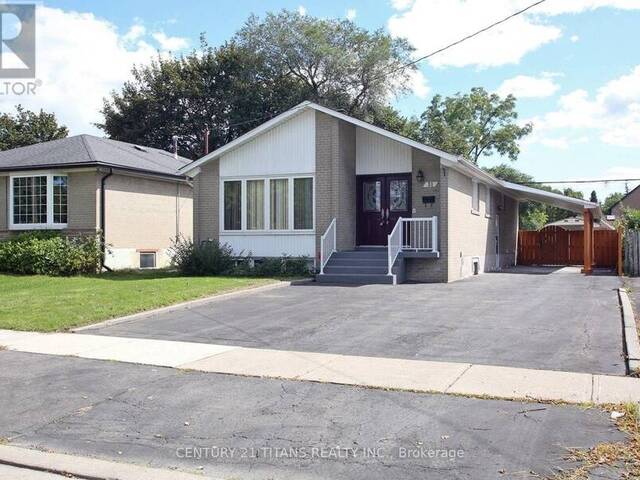 31 MONTERREY DRIVE Toronto Ontario, M9V 1S7 - 5 Bedrooms Home For Sale