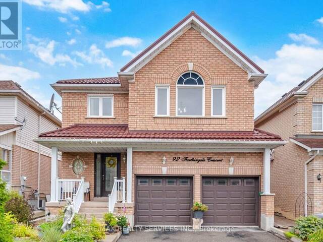 92 FARTHINGALE CRESCENT Brampton Ontario, L7A 1W8 - 4 Bedrooms Home For Sale