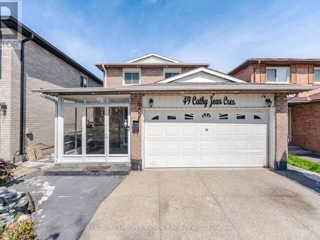 49 CATHY JEAN CRESCENT Toronto Ontario, M9V 4T2 - 4 Bedrooms Home For Sale