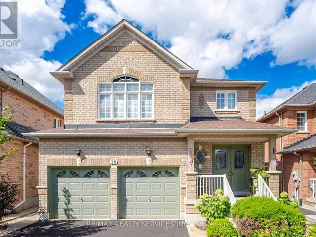 30 MAPLE BEACH CRESCENT Brampton Ontario, L7A 2T8 - 4 Bedrooms Home For Sale