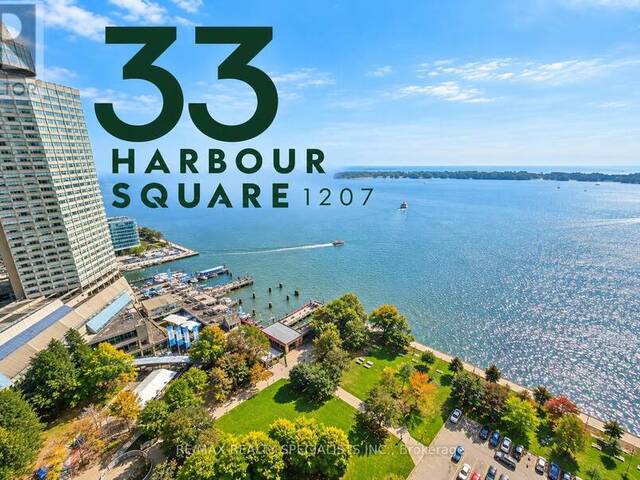 1207 - 33 HARBOUR SQUARE Toronto Ontario, M5J 2G2 - 1 Bedroom Condo For Sale