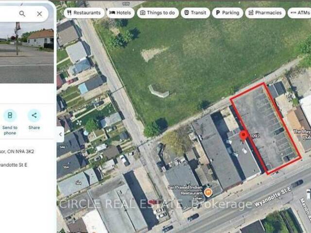 1092 WYANDOTTE STREET E Windsor Ontario, N9A 3K2 - Vacant Land For Sale