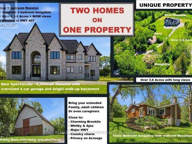 6680 CORONATION ROAD Whitby Ontario, L1M 1R6 - 8 Bedrooms Home For Sale