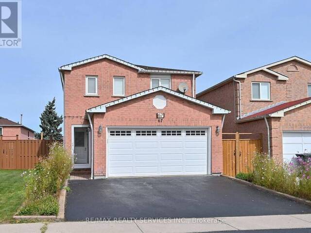 67 SANDMERE AVENUE Brampton Ontario, L6Z 4A4 - 3 Bedrooms Home For Sale