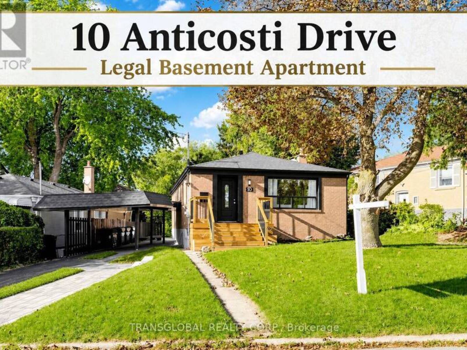 10 ANTICOSTI DRIVE, Toronto, Ontario M1J 1V5