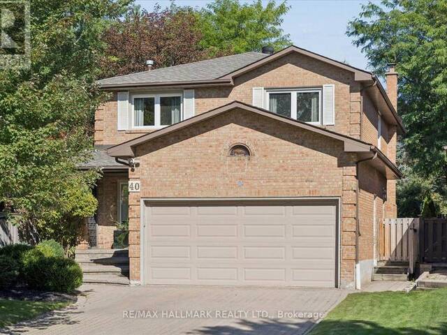 40 COLONEL BUTLER DRIVE Markham Ontario, L3P 6B4 - 4 Bedrooms Home For Sale