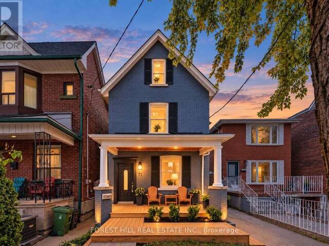71 EMERSON AVENUE Toronto Ontario, M6H 3S7 - 4 Bedrooms Home For Sale