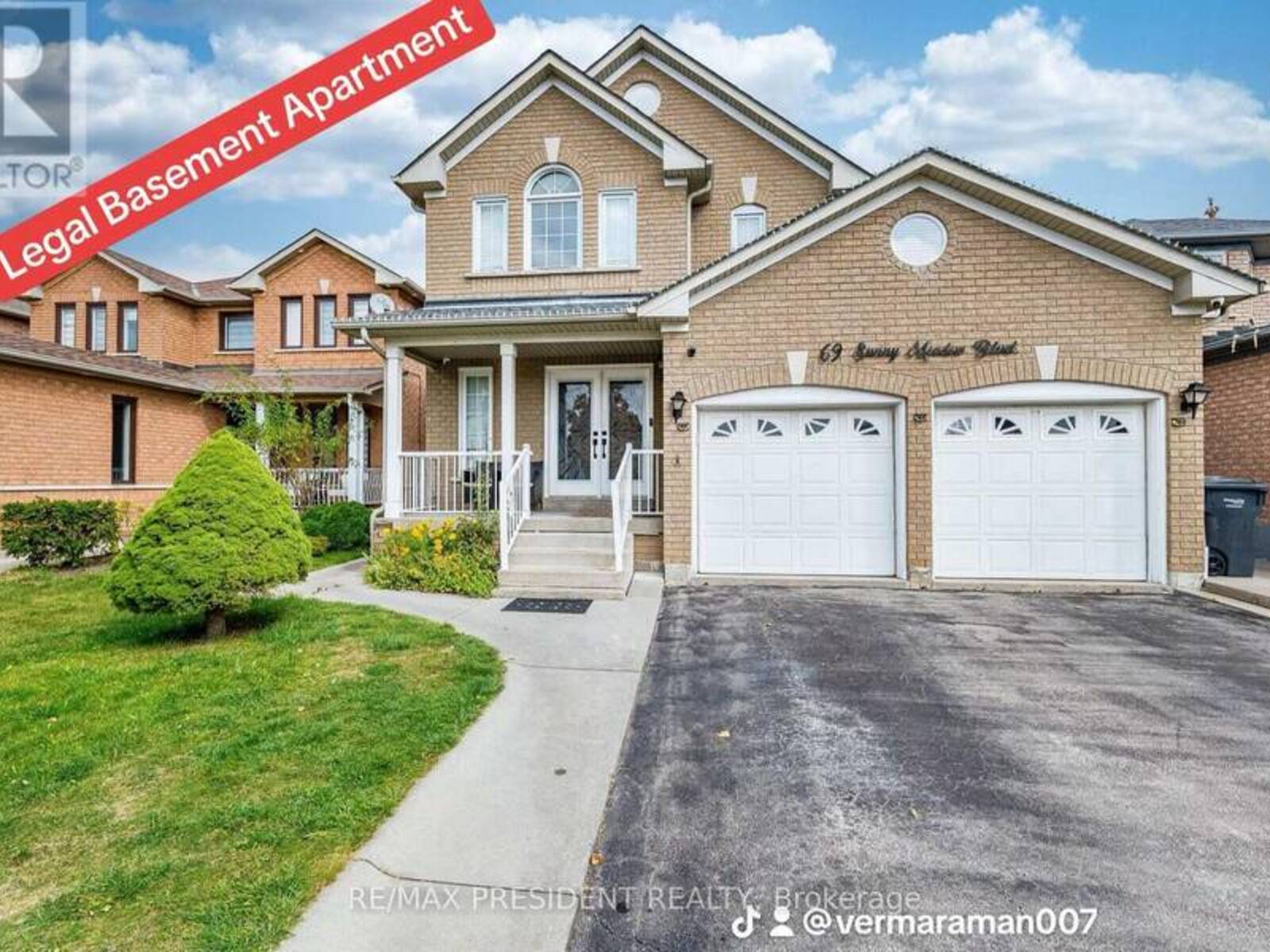 69 SUNNY MEADOW BOULEVARD, Brampton, Ontario L6R 1Y7