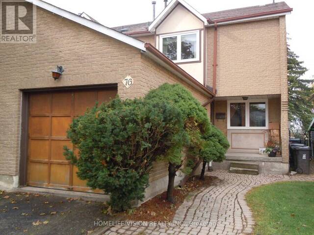 76 CRAYFORD DRIVE Toronto Ontario, M1W 3B6 - 3 Bedrooms Home For Sale