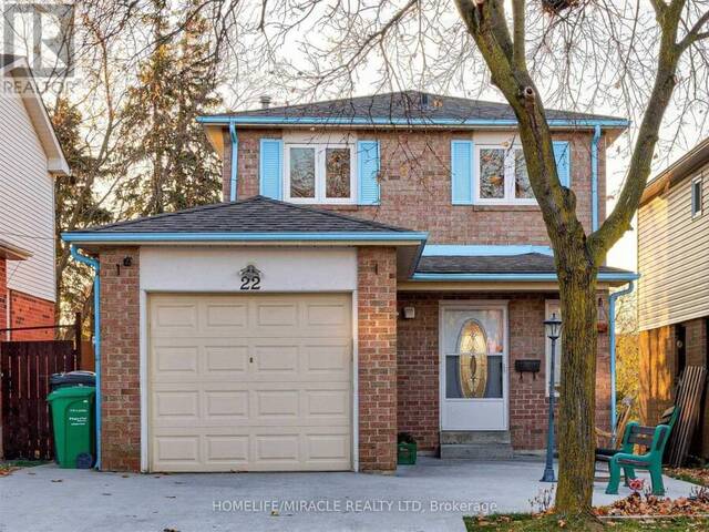 22 CASSANDER CRESCENT Brampton Ontario, L6Z 1Z2 - Home For Sale
