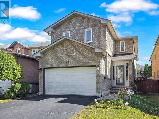 43 BERWICK CRESCENT Richmond Hill Ontario, L4C 0B8 - 5 Bedrooms Home For Sale