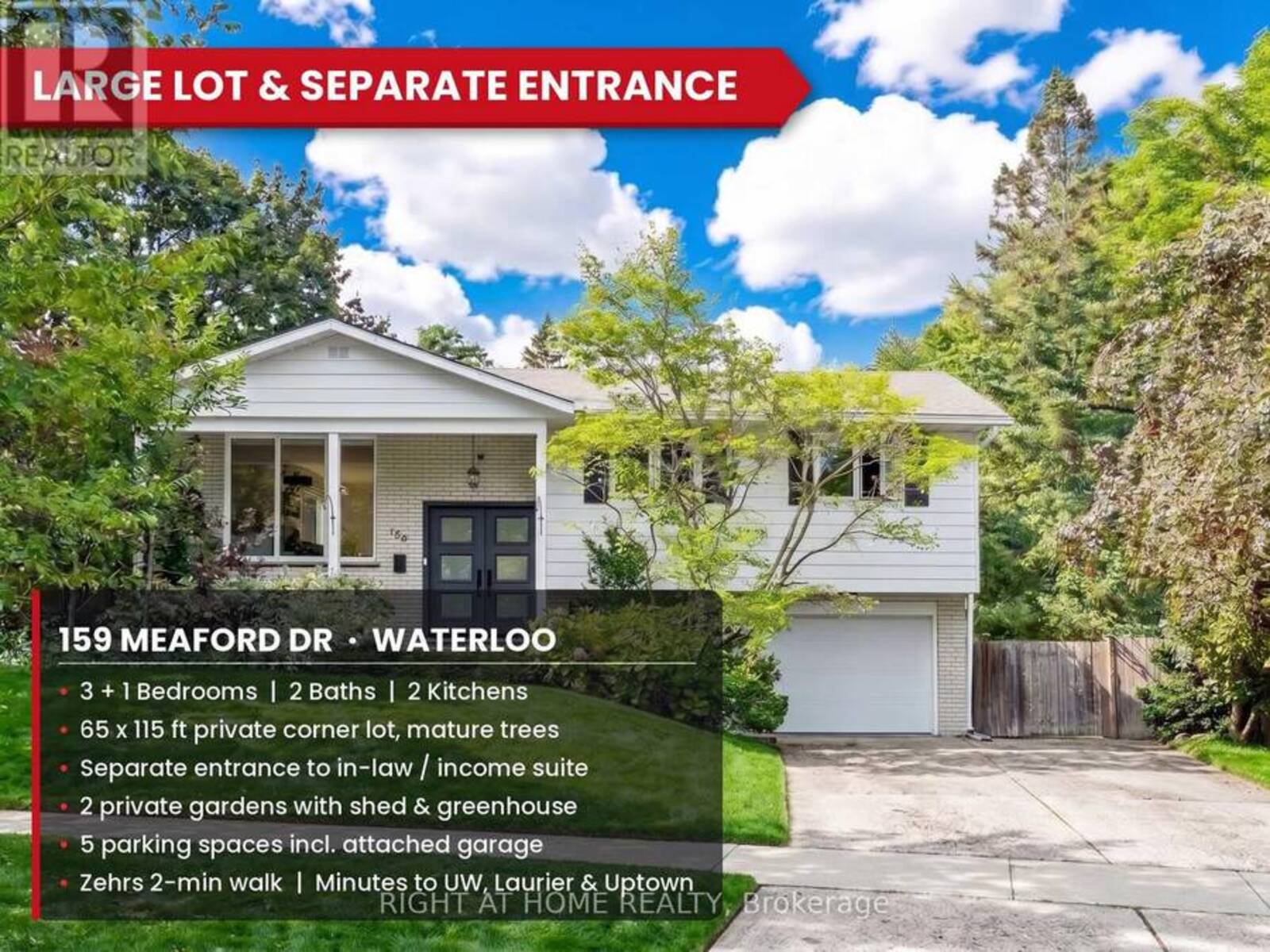 159 MEAFORD DRIVE, Waterloo, Ontario N2J 3V2