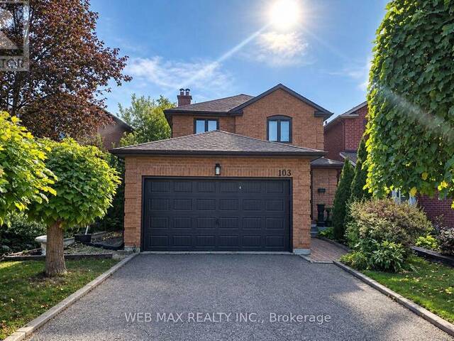 103 MISTY MEADOW DRIVE Vaughan Ontario, L4L 3X1 - 3 Bedrooms Home For Sale