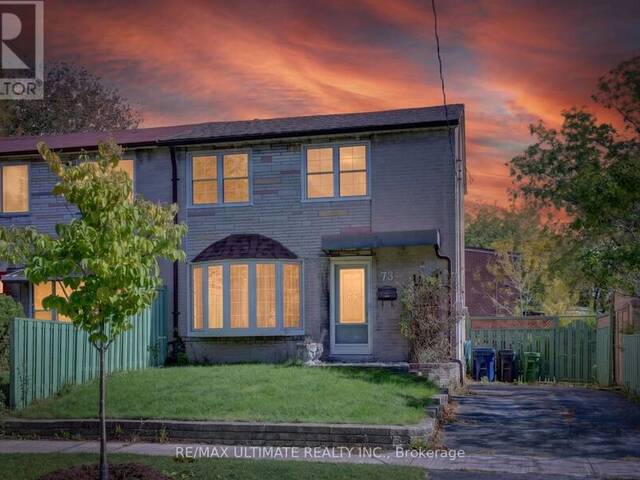 73 CHESTNUT CRESCENT Toronto Ontario, M1L 1Y6 - 3 Bedrooms Home For Sale