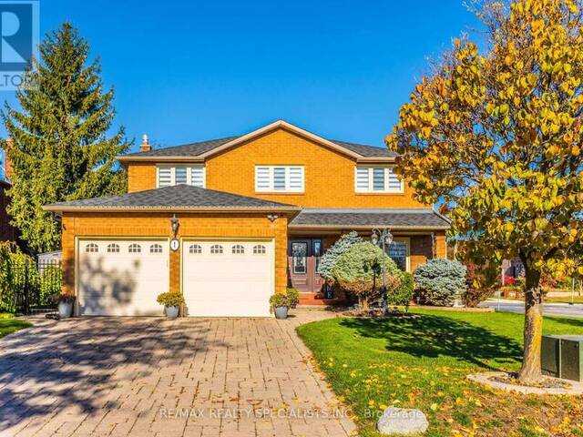 1 BURWASH COURT Brampton Ontario, L6Z 4M3 - 4 Bedrooms Home For Sale