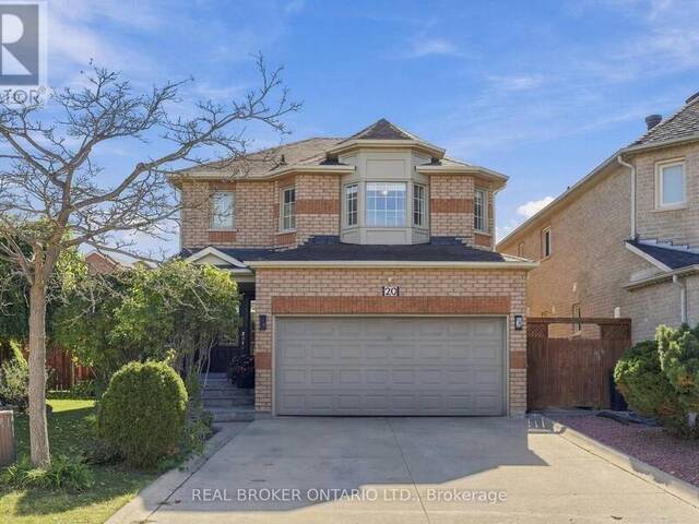 20 KENDRA COURT Brampton Ontario, L7A 1L8 - 3 Bedrooms Home For Sale